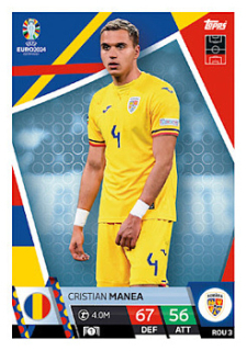 Cristian Manea Romania Topps Match Attax EURO 2024 #ROM3